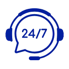 24-7 Chat Support icon